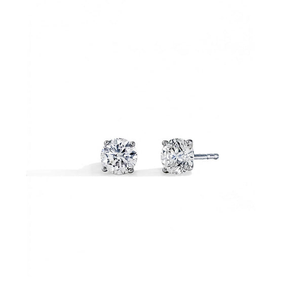 Lab Grown Diamond studs set in 14k White Gold - 1.50 carat total weight