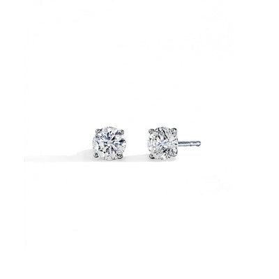 Lab Grown Diamond studs set in 14k White Gold - 1.50 carat total weight - Private Label product