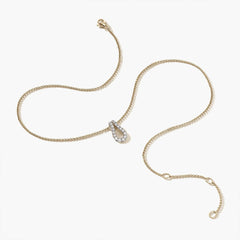 John Hardy Surf Pendant Diamond and Gold Necklace