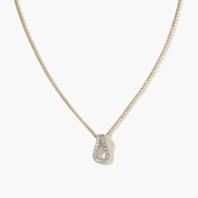 John Hardy Surf Pendant Diamond and Gold Necklace - John Hardy product