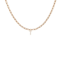 EF Collection Diamond Initial Charm in Yellow gold