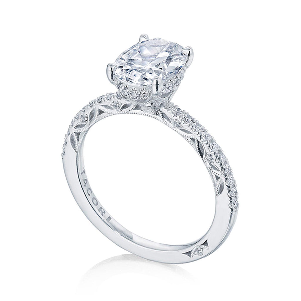 Tacori Dantela Hidden Bloom French Pave Engagement Ring