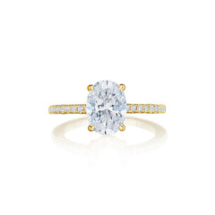Tacori Dantela Hidden Bloom French Pave Engagement Ring