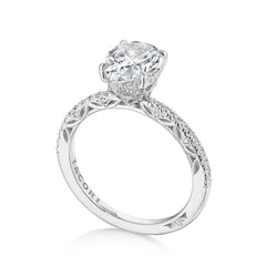 Tacori Dantela Hidden Bloom French Pave Engagement Ring