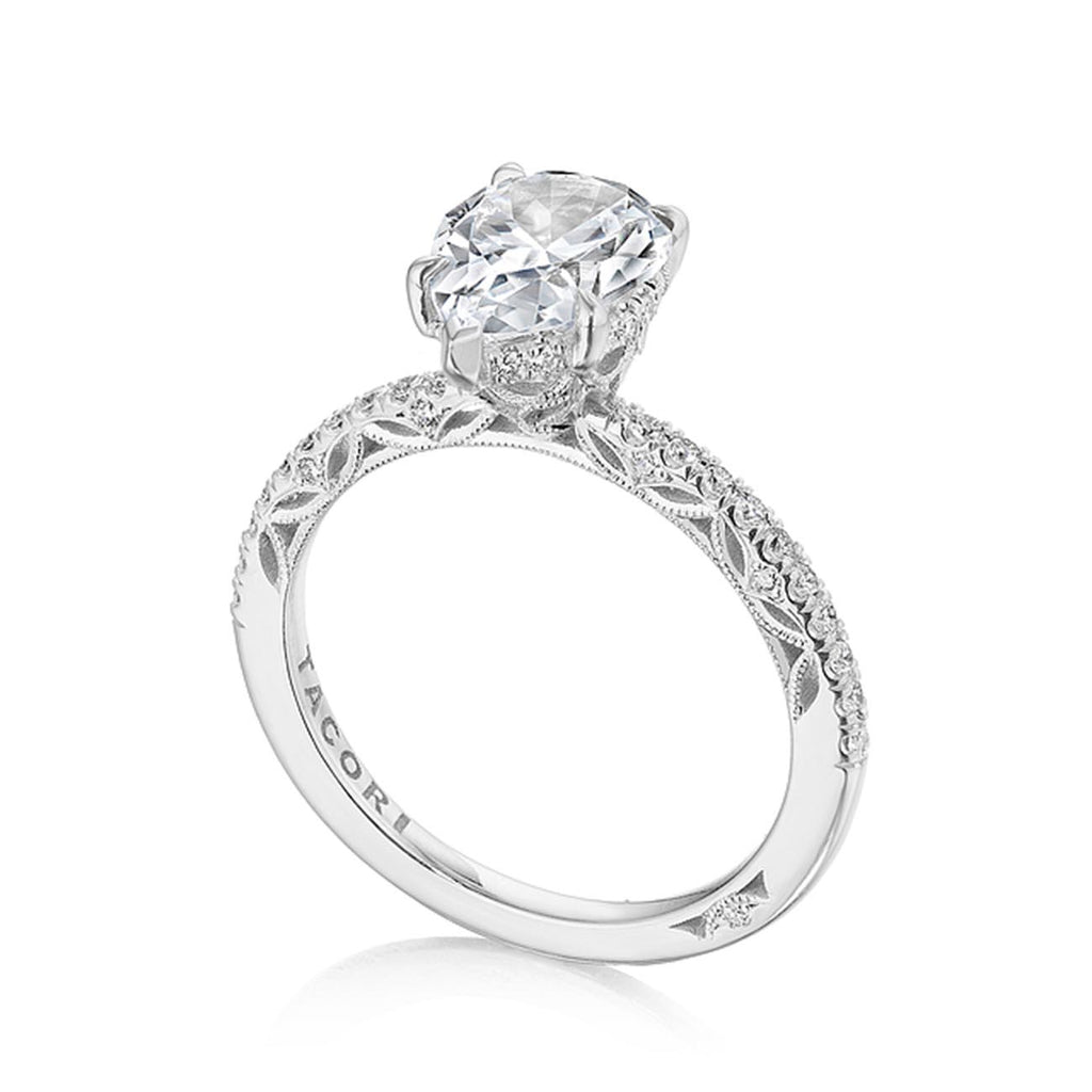 Tacori Dantela Hidden Bloom French Pave Engagement Ring
