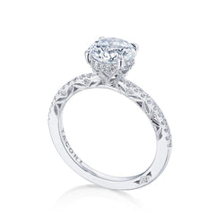 Tacori Dantela Hidden Bloom French Pave Engagement Ring