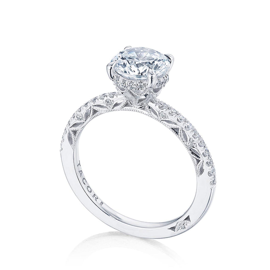 Tacori Dantela Hidden Bloom French Pave Engagement Ring