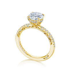 Tacori Dantela Hidden Bloom French Pave Engagement Ring