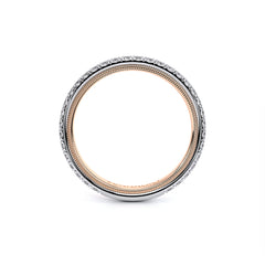 Verragio Tradition Two Tone Gold & Diamond Wedding Band