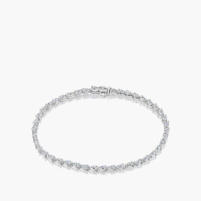 Tacori Crescent Pear Diamond Tennis Bracelet in 18K White Gold - Tacori product