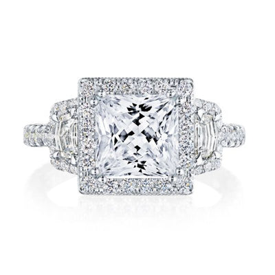 Tacori RoyalT Princess Cut Triple Bloom with Cadillac-Cut Side Stones - Tacori product