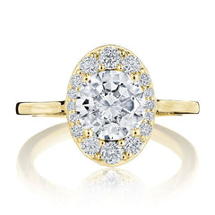 Tacori Inflori Oval Bloom Diamond Engagement Ring Setting