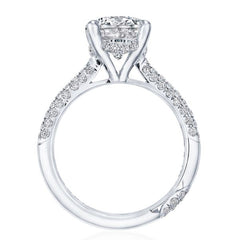 Tacori RoyalT Oval Pavé Diamond Engagement Ring Setting