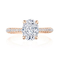 Tacori RoyalT Oval Diamond Engagement Ring Setting