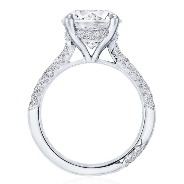 Tacori RoyalT Round Pavé Diamond Engagement Ring Setting