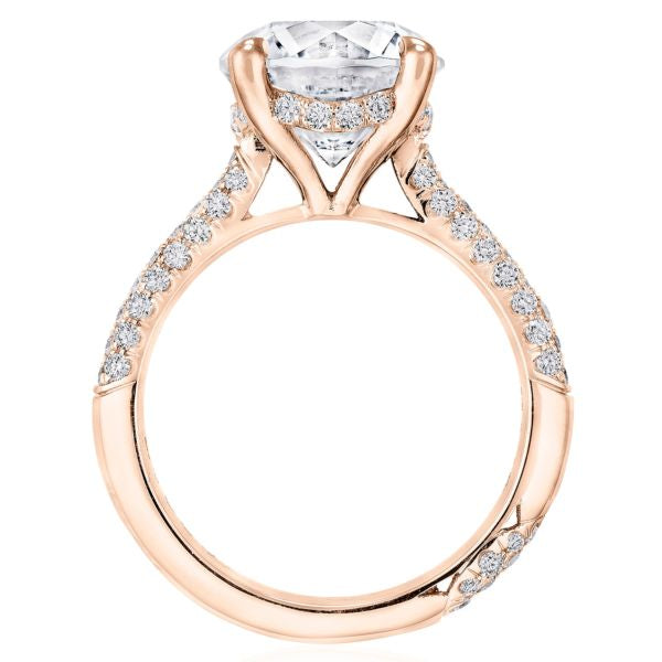 Tacori RoyalT Round Pavé Diamond Engagement Ring Setting