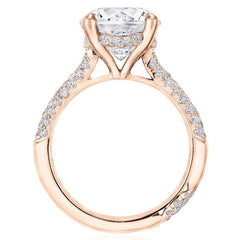 Tacori RoyalT Round Pavé Diamond Engagement Ring Setting