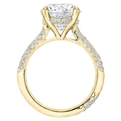 Tacori RoyalT Round Pavé Diamond Engagement Ring Setting