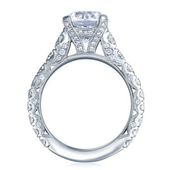 Tacori RoyalT Round Diamond Pavé Engagement Ring Setting