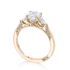 Tacori Simply Tacori Pear Diamond Side Stone Engagement Ring Setting
