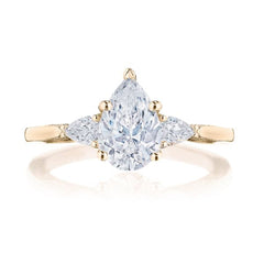 Tacori Simply Tacori Pear Diamond Side Stone Engagement Ring Setting