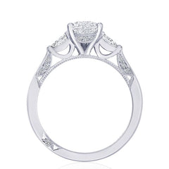 Tacori Simply Tacori Pear Diamond Side Stone Engagement Ring Setting
