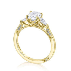 Tacori Simply Tacori Pear Diamond Side Stone Engagement Ring Setting