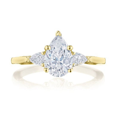 Tacori Simply Tacori Pear Diamond Side Stone Engagement Ring Setting - Tacori product