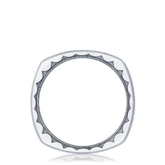 Tacori 136-6B 6mm Mixed Finish Brushed Squared Platinum Men's Wedding Band