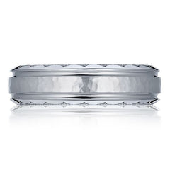 Men's 6mm Tacori Mixed Finish Platinum Wedding Band