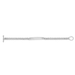 Carbon & Hyde Diamond ID Bracelet in White Gold