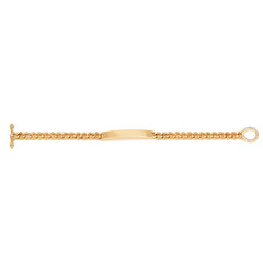 Carbon & Hyde Diamond ID Bracelet in Yellow Gold