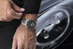 TAG Heuer Carrera 02 Black and Steel Sport Chronograph Watch - 44mm