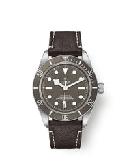 TUDOR Black Bay 58 925 with 39mm Silver Case and Brown Leather Bracelet