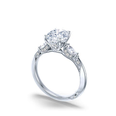 Tacori Simply Tacori Oval Three Stone Ring