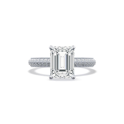 Tacori Sculpted Crescent Emerald Pavé Ring - Tacori product