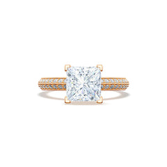 Tacori Sculpted Crescent Princess Pavé  Ring