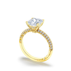 Tacori Sculpted Crescent Princess Pavé  Ring