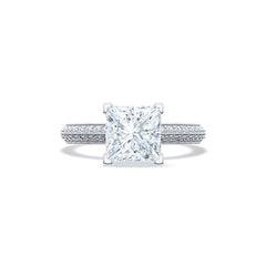 Tacori Sculpted Crescent Princess Pavé  Ring