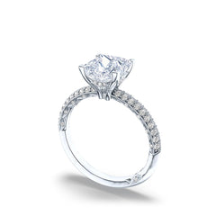 Tacori Sculpted Crescent Princess Pavé  Ring