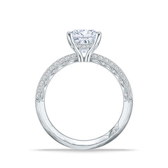 Tacori Sculpted Crescent Princess Pavé  Ring