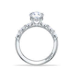 Tacori Sculpted Crescent Round Pavé Ring