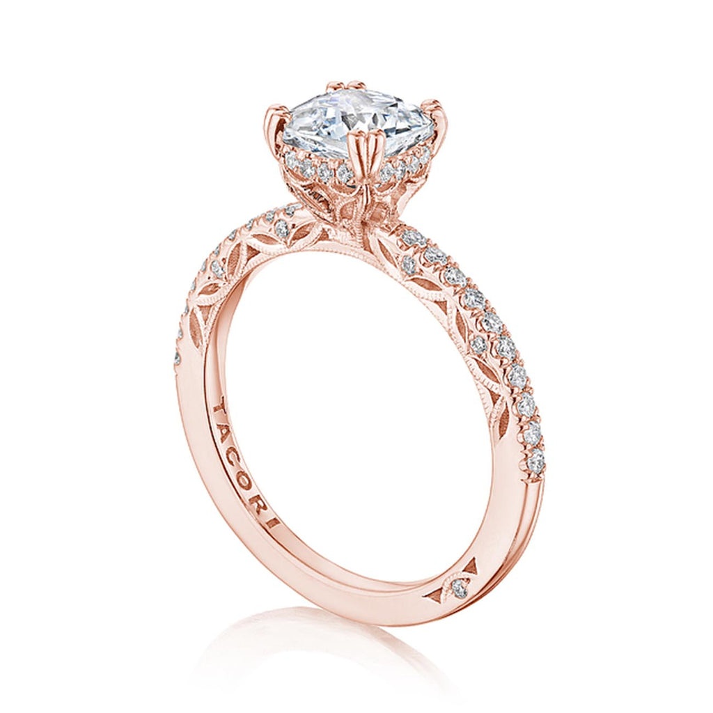 Tacori Dantela Hidden Bloom French Pave Engagement Ring
