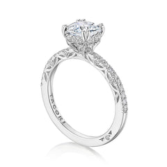 Tacori Dantela Hidden Bloom French Pave Engagement Ring