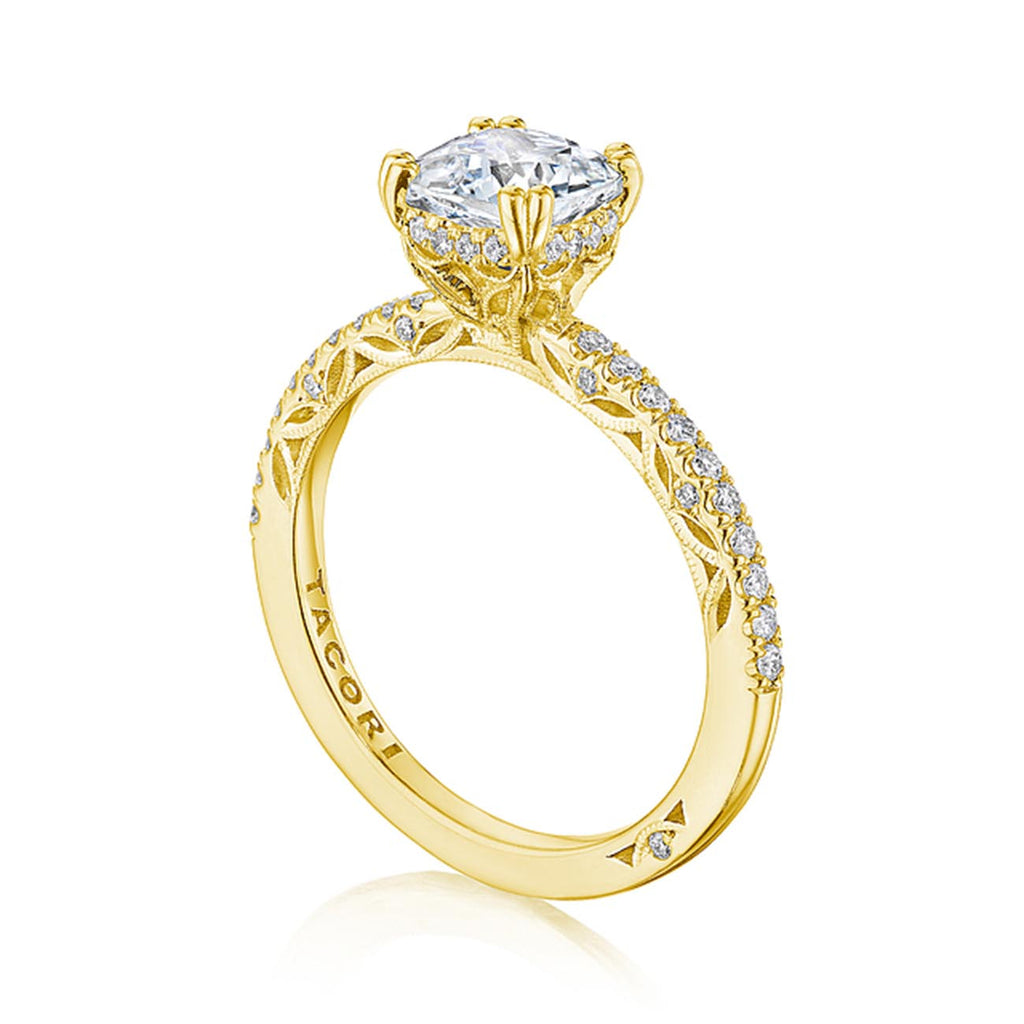Tacori Dantela Hidden Bloom French Pave Engagement Ring