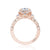 Tacori Dantela Cadillac Three Stone Bloom Engagement Ring