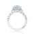 Tacori Dantela Cadillac Three Stone Bloom Engagement Ring