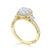 Tacori Dantela Cadillac Three Stone Bloom Engagement Ring