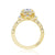 Tacori Dantela Cadillac Three Stone Bloom Engagement Ring