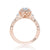 Tacori Dantela Cadillac Three Stone Bloom Engagement Ring